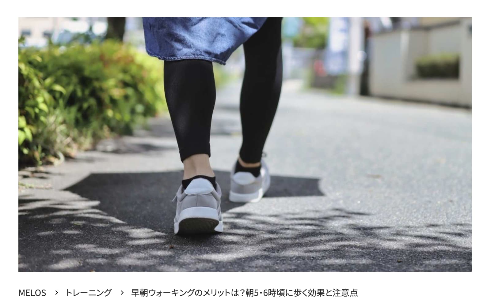 MELOS監修記事「早朝ウォーキングのメリットと注意点」を理学療法士が解説。帯広のパーソナルトレーニングジムJuntos